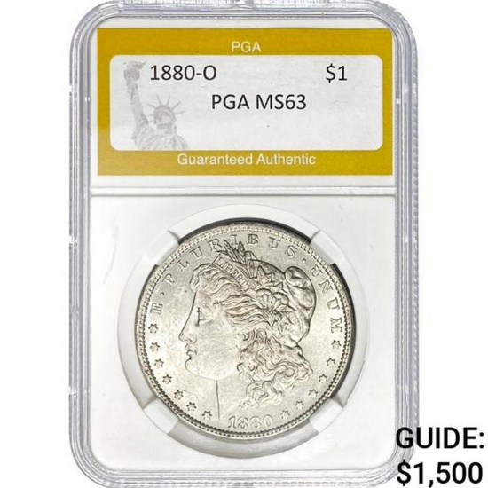 1880-O $1 PGA MS63