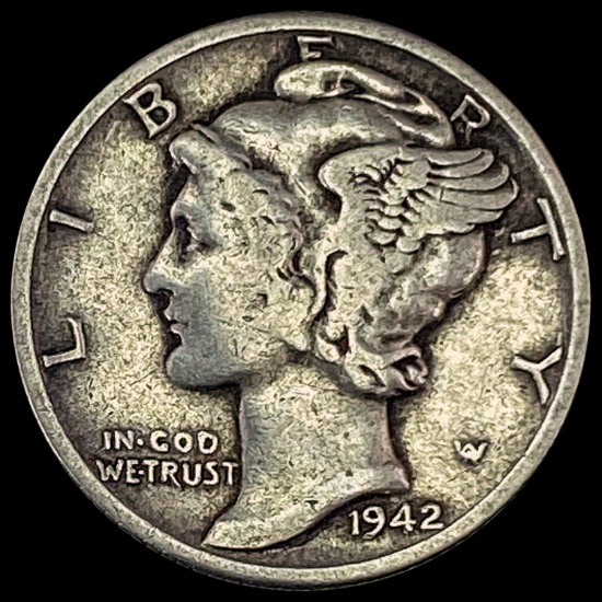 1942 Mercury Dime NICELY CIRCULATED
