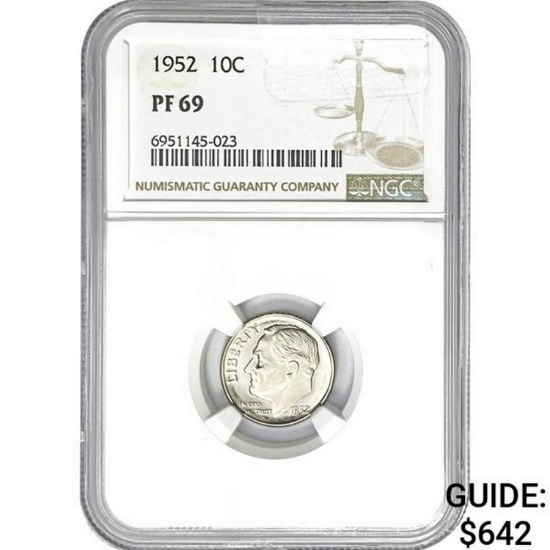 1952 10C NGC PF69