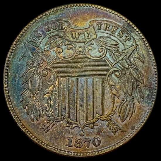 1870 Two-Cent Piece CLOSELY UNCIRCULATED