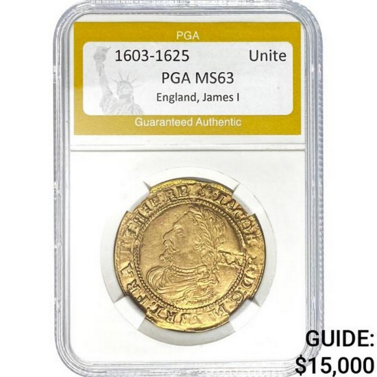 1603-1625 England Unite PGA MS63
