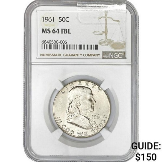 1961 50C NGC MS64 FBL