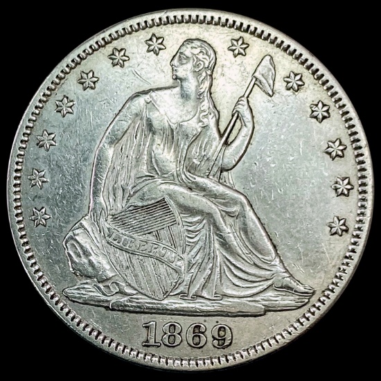 1869 Seated Liberty Half Dollar UNCIRCULATED