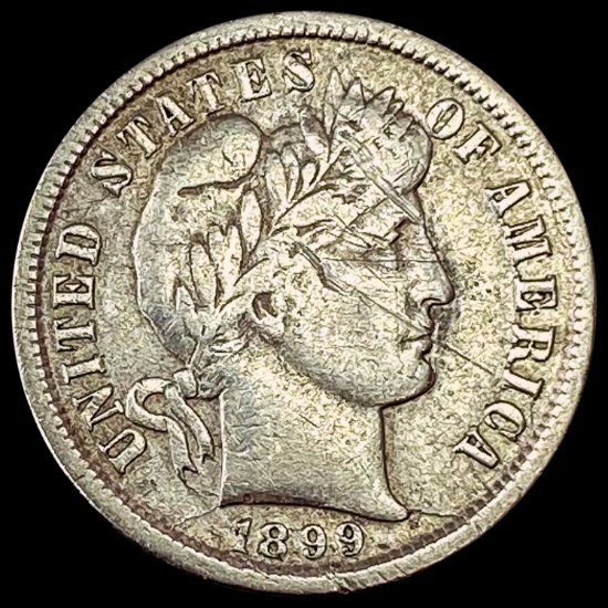 1899-S Barber Dime LIGHTLY CIRCULATED