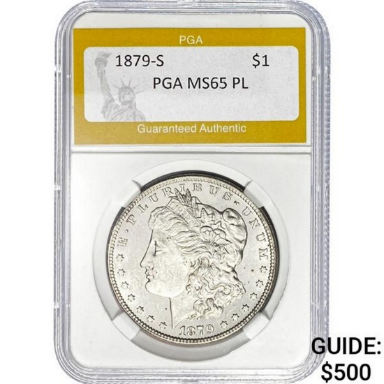 1879-S $1 PGA MS65 PL