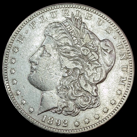 1892-CC Morgan Silver Dollar NEARLY UNCIRCULATED