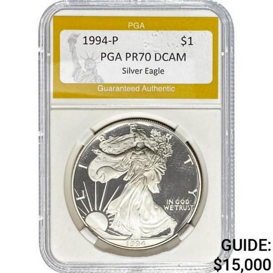 1994-P $1 PGA PR70 DCAM Silver Eagle