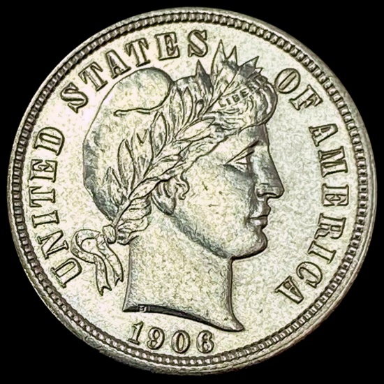 1906 Barber Dime UNCIRCULATED