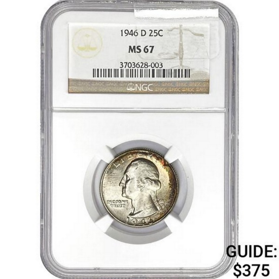 1946-D 25C NGC MS67