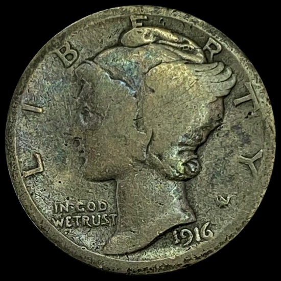 1916-D Mercury Dime NICELY CIRCULATED