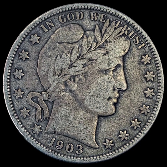 1903-O Barber Half Dollar LIGHTLY CIRCULATED