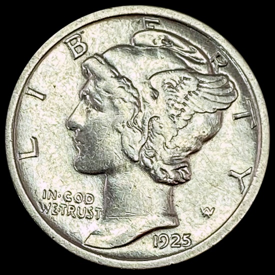 1925-D Mercury Dime CHOICE AU