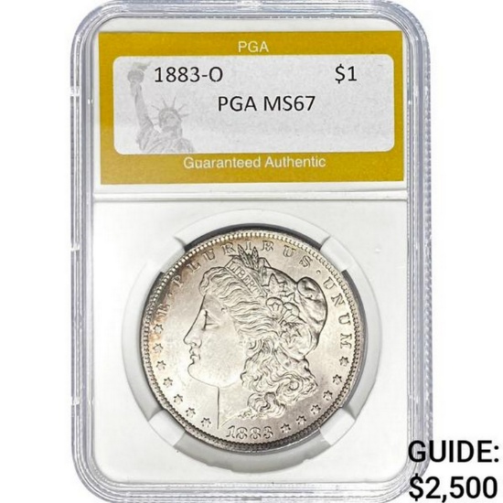 1883-O $1 PGA MS67
