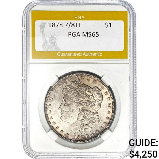 1878 7/8TF $1 PGA MS65