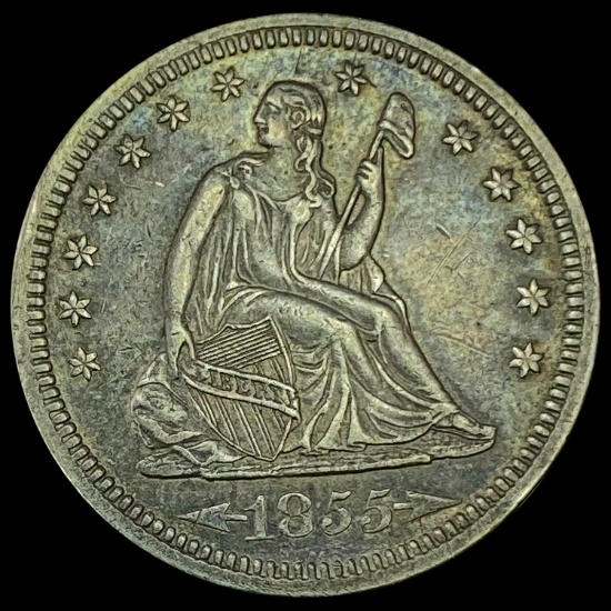 1855 Seated Liberty Quarter CLOSELY UNCIRCULATED