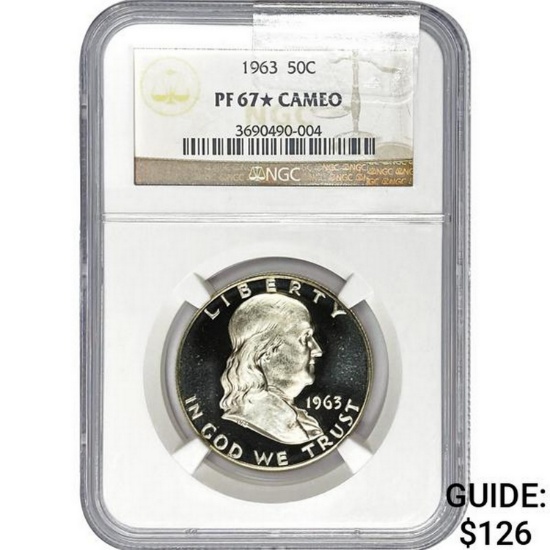 1963 50C NGC PF67Ã¢Ëœâ€¦ CAMEO