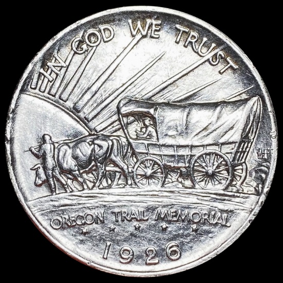 1926 Oregon Trail Memorial Half Dollar GEM BU