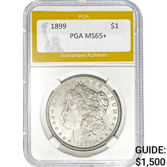 1899 $1 Morgan Dollar PGA MS65+