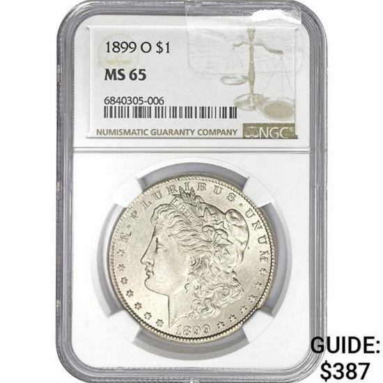 1899-O $1 NGC MS65