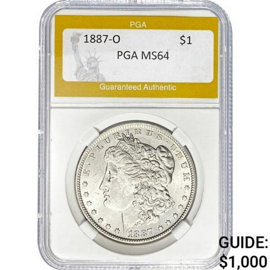 1887-O $1 PGA MS64