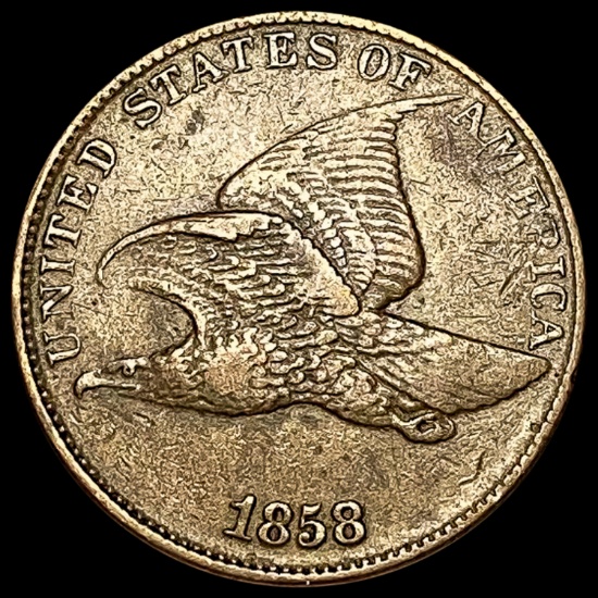 1858 Flying Eagle Cent NEARLY UNCIRCULATED