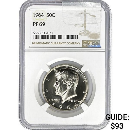1964 50C NGC PF69