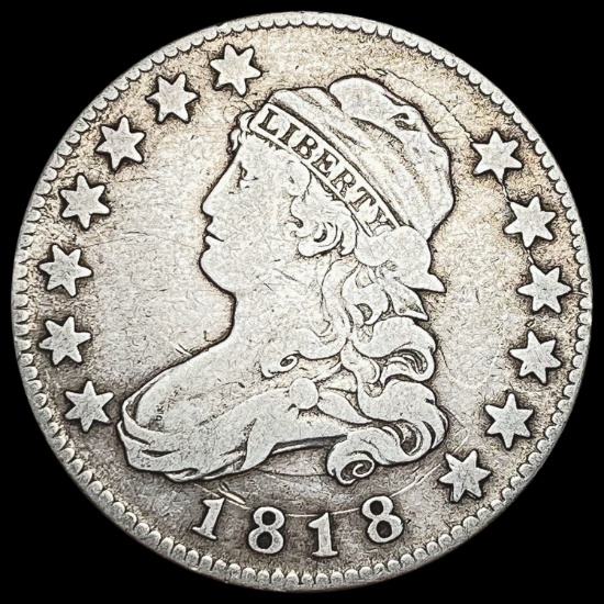 1818 Capped Bust Quarter NICELY CIRCULATED