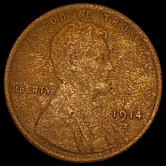 1914-D Lincoln Wheat Cent LIGHTLY CIRCULATED