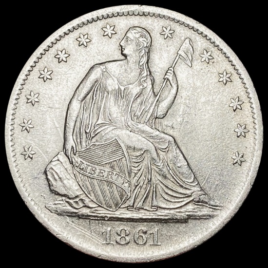 1861-S Seated Liberty Half Dollar UNCIRCULATED