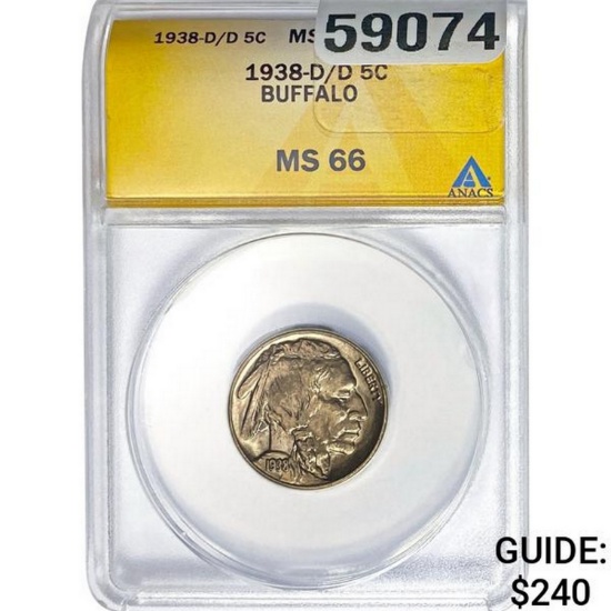 1938-D/D 5C Buffalo ANACS MS66