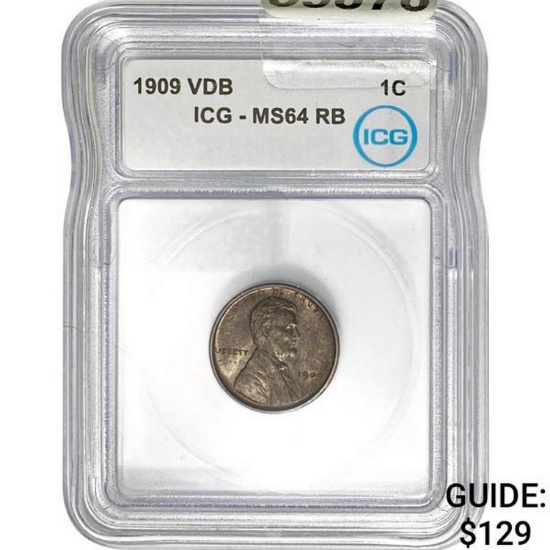 1909 VDB 1C ICG MS64 RB
