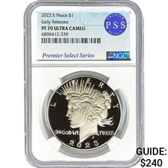 2023-S Peace $1 NGC PF70 Ultra Cameo