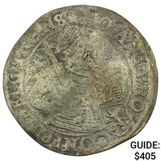 1629 Spanish Netherlands Silver Lion Dollar NEARLY UNCIRCULATED