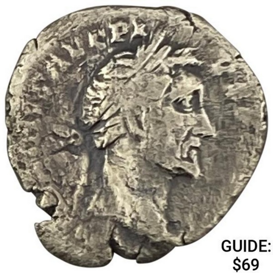 Roman Ant. Pius 138-161 AD Silver Denarius ABOUT UNCIRCULATED