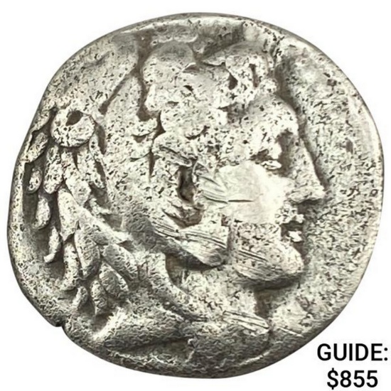 Macedon Philip III 323-317 BC Silver Tetradrachm ABOUT UNCIRCULATED