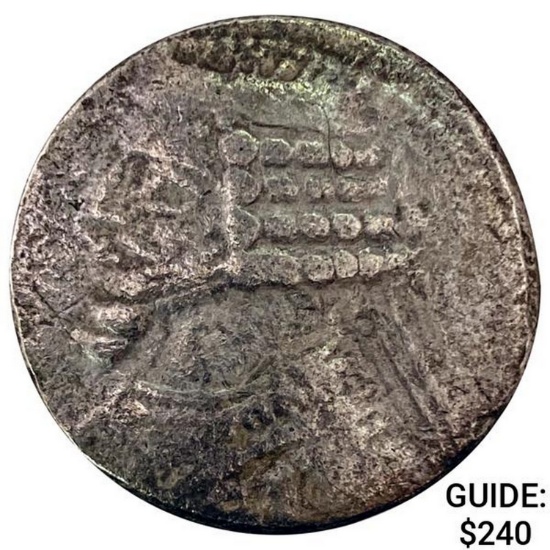 247 BC-224 AD Parthian Silver Tetradrachm NEARLY UNCIRCULATED