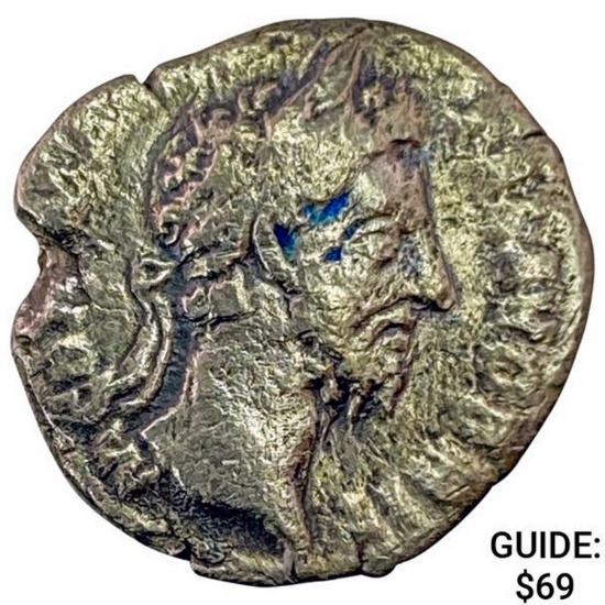 Roman Commodus 177-192 AD Silver Denarius NEARLY UNCIRCULATED