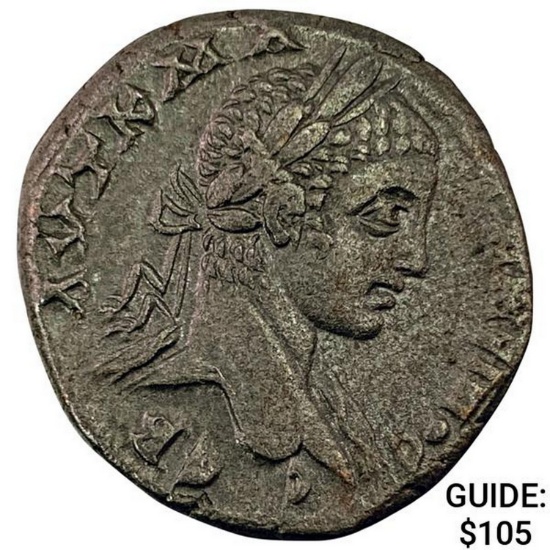 Roman Elagabalus 218-222 AD Silver Tetradrachm NEARLY UNCIRCULATED