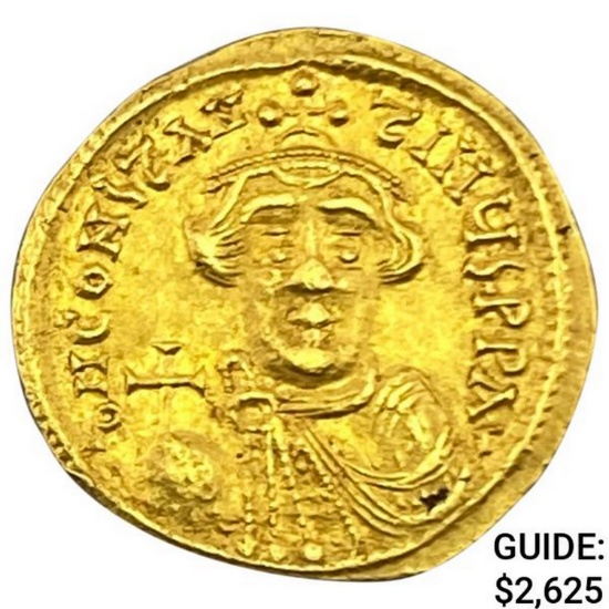 Roman Constans II 641-668 AD Gold Solidus UNCIRCULATED