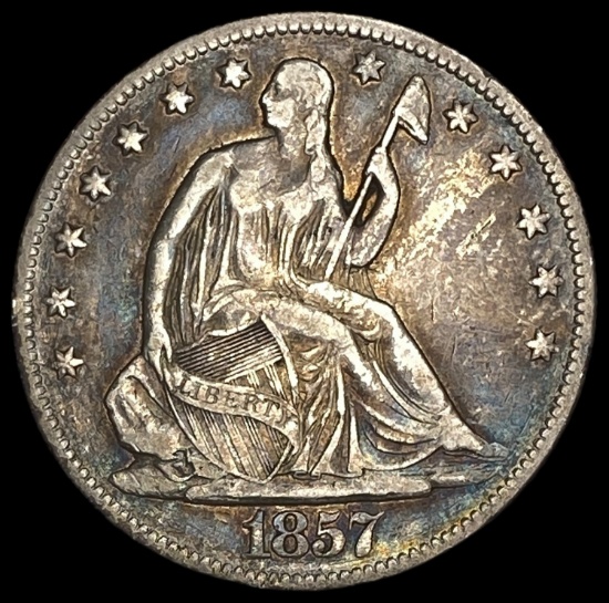 1857-O Seated Liberty Half Dollar LIGHTLY CIRCULATED