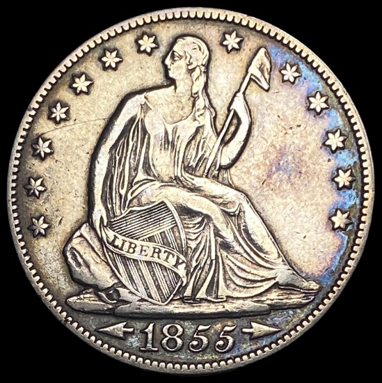 1855-O Seated Liberty Half Dollar CLOSELY UNCIRCULATED