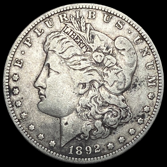 1892-S Morgan Silver Dollar LIGHTLY CIRCULATED