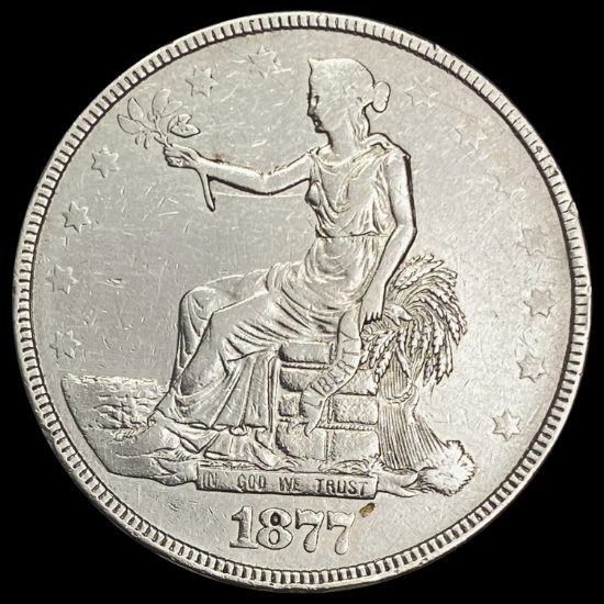 1877 Trade Dollar CHOICE AU CHOICE AU
