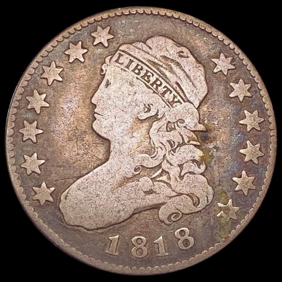 1818 Capped Bust Quarter NICELY CIRCULATED