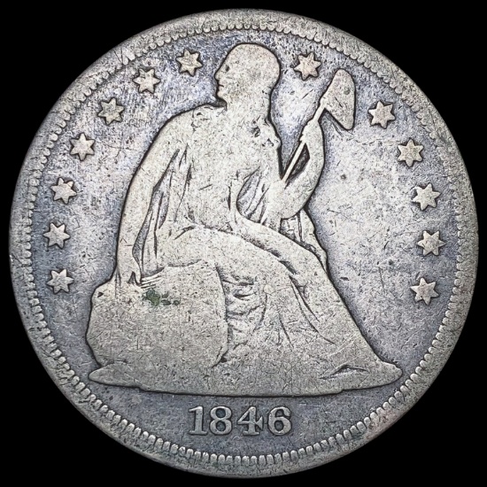 1846-O Seated Liberty Dollar NICELY CIRCULATED NICELY CIRCULATED