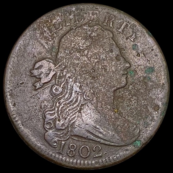 1802 Draped Bust Large Cent NICELY CIRCULATED NICELY CIRCULATED