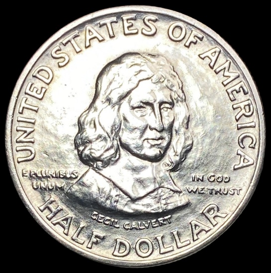 1934 Maryland Tercentenary Half Dollar GEM BU
