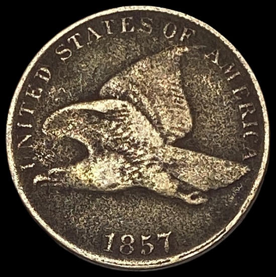 1857 Flying Eagle Cent NICELY CIRCULATED