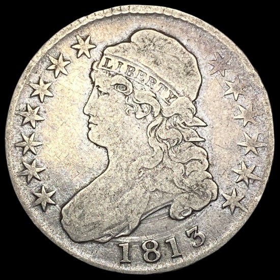1813 Capped Bust Half Dollar LIGHTLY CIRCULATED