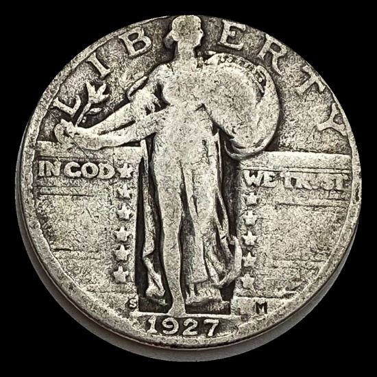 1927-S Silver Standing Liberty Quarter CHOICE BU